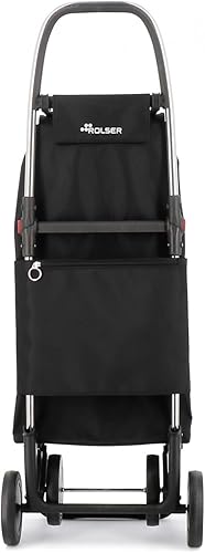 Rolser I-Max MF 4 Wheel Foldable Shopping Trolley - Orange - Poueer