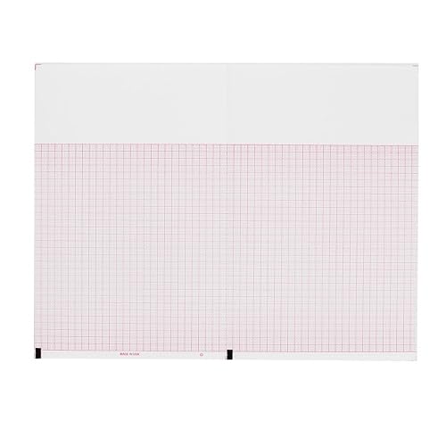 ECG EKG Paper Burdick 7979 Compatible 3 Channel Perforated Thermal Recording Sheets 10 Pack per Case | 8.5' x 5.5' - Poueer