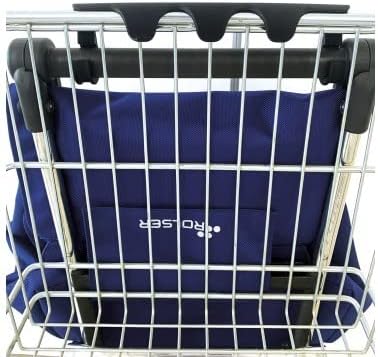 Rolser I-Max MF 4 Wheel Foldable Shopping Trolley - Orange - Poueer