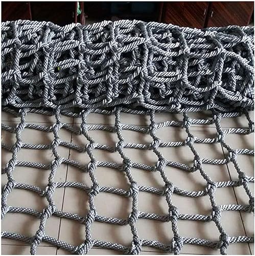 Heavy Duty Polyamide Climbing Cargo Net,Rope Ladder Netting for Training Equipment,Plant Support Net,Playground Frame Net(Size:10 * 10ft) - Poueer