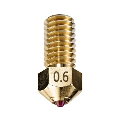 Diamond PCD Tip Nozzle 0.6mm for AnkerMake M5 / M5C 3D Printer, Hardened High Precision (AKM, 0.6mm) - Poueer