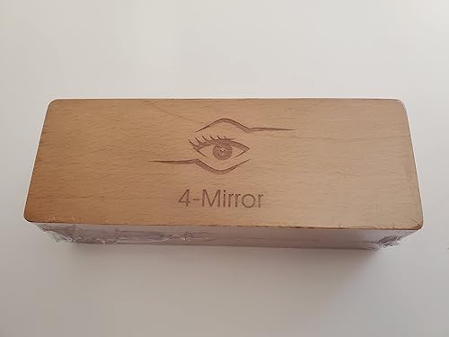 Ophthalmology 4 Mirror gonioscope Ophthalmic Lens with Wooden Box - Poueer