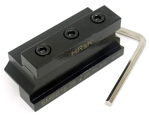 SMBB1626 Cut-Off Tool Holder Plate Base Block for SPB226/326/426/526 Parting Blade - Poueer