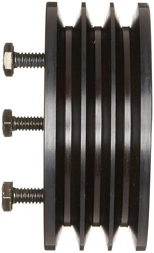 Martin 3 3V 412 SH Hi-Cap QD Sheave, 3V Belt Section, 3 Grooves, SH Bushing required, Class 30 Gray Cast Iron, 4.12' OD, 6022 max rpm, 4.07' Pitch Diameter - Poueer