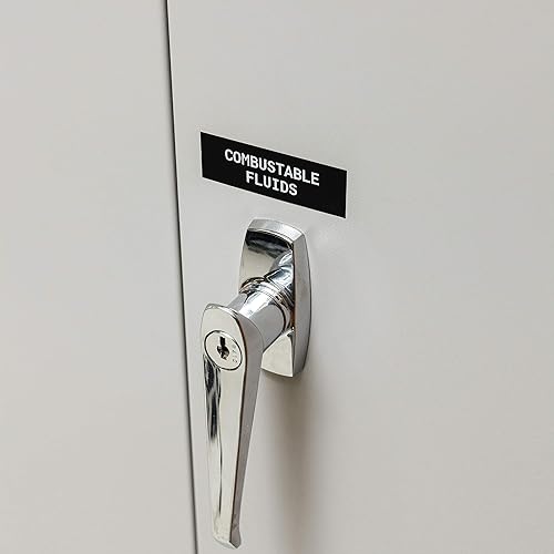 Brady - 143384 Official (MC-750-595-BK-WT) High Adhesion Vinyl Label Tape, White on Black - Designed for BMP41, BMP51 and BMP53 Label Printers - 25' Length, .75' Width - Poueer