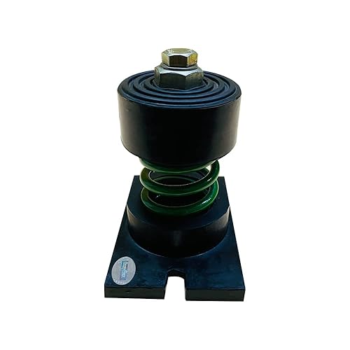 Cup Spring Mount Isolator, Steel Unhoused Spring Mount Vibrationv 1322 lbs Capacity, 1' Deflection (Black, Pack of 4) - Poueer