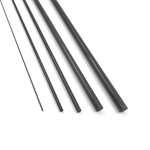 5pcs 1000mm Solid Carbon Fiber Rods Diameter 1mm 1.5mm 2mm 3mm 4mm 5mm 6mm 7mm 8mm 9mm 10mm RC Aircraft Kite Matte Carbon Rods Carbon Fiber Rods(3.0x1000mm) - Poueer