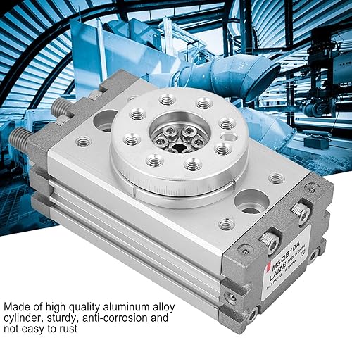 15mm Aluminum Alloy Pneumatic Cylinder, MSQB-10A Pneumatic Actuator, 180-Degree Rotary Air Cylinder, 0~60°C - Poueer