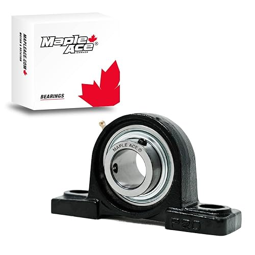 MAPLE ACE UCP210 Pillow Block Bearing 50mm Bore, 2-Bolt, Self-Aligning, R3 Triple Lip Seal, Heavy Duty (Qty 2) - Poueer