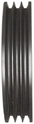 Martin 3 3V 412 SH Hi-Cap QD Sheave, 3V Belt Section, 3 Grooves, SH Bushing required, Class 30 Gray Cast Iron, 4.12' OD, 6022 max rpm, 4.07' Pitch Diameter - Poueer