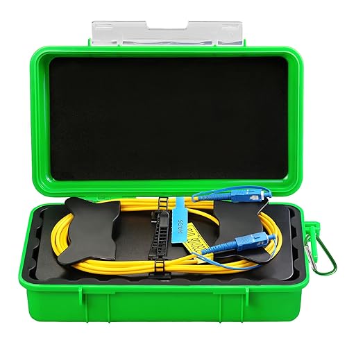 OTDR SCAPC-SCAPC 1KM Fiber Optic Transmission Launch Cable Box Fiber Optic Testing Extension line Transmission Cable Ring Test Tools OTDR Dead Zone Eliminator Test Tool - Poueer