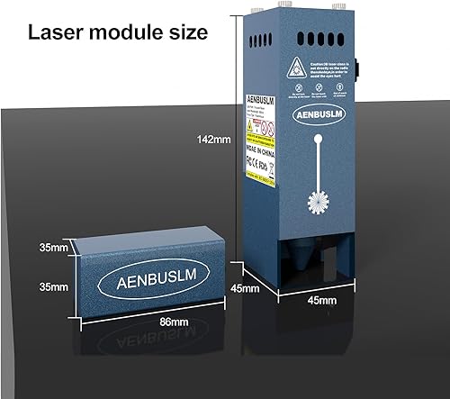 AENBUSLM 20W Laser Engraver Module,10000mW Output Power,Built-in Air Assist,Fixed-Focus,Double Ultra-Fine Compressed Spot CNC Carving DIY Laser Masterfor Laser Engraver Machine - Laser Class:lV - Poueer