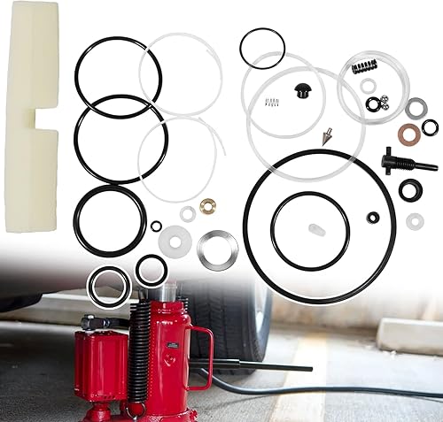 20 Ton 5302-Mrk Air/Hydraulic Bottle Seal Replacement Kit (35-Pack), Suitable for Major Repairs and Replacement Kits for 20-Ton Pneumatic Air/Hydraulic Bottle Jacks - Poueer
