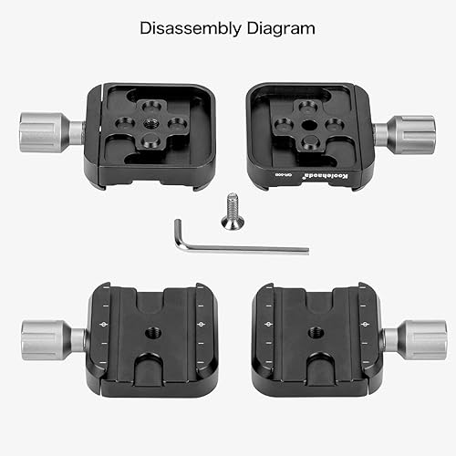 Koolehaoda 240mm Professional Rail Nodal Slide with Quick Release Clamp - Poueer