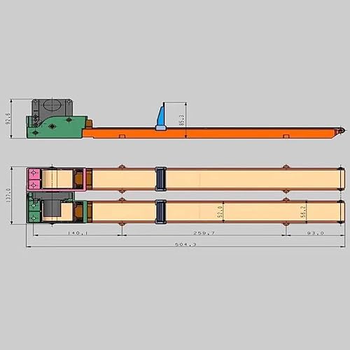 DC 24V Table Top Belt Conveyor, Mini Cargo Conveyor 504MM Belt Vending Machine Track Cargo Lane Grocery Pickup Contactless - Poueer