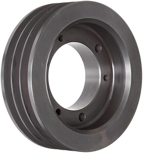 Martin 3 3V 412 SH Hi-Cap QD Sheave, 3V Belt Section, 3 Grooves, SH Bushing required, Class 30 Gray Cast Iron, 4.12' OD, 6022 max rpm, 4.07' Pitch Diameter - Poueer