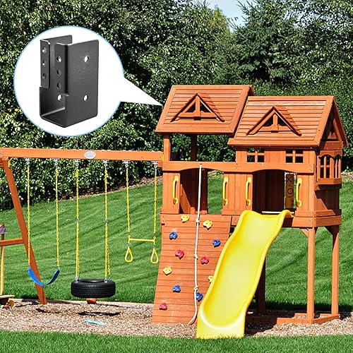 12PCS Concealed Joist Hangers, Concealed Flange Light Joist Hanger for Wood Rail, 2”x 4” Q235 Steel Joist Brackets - Poueer