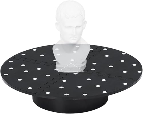 Revopoint Portable Turntable for All 3D Scanners, Equipped with Marked Top Cover, Easy Scanning of Featureless and Small and Medium Objects - Poueer