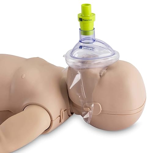 Pack of 10 Infant Training CPR Pocket Resuscitator Masks with Free Valves, PRESTAN - Poueer