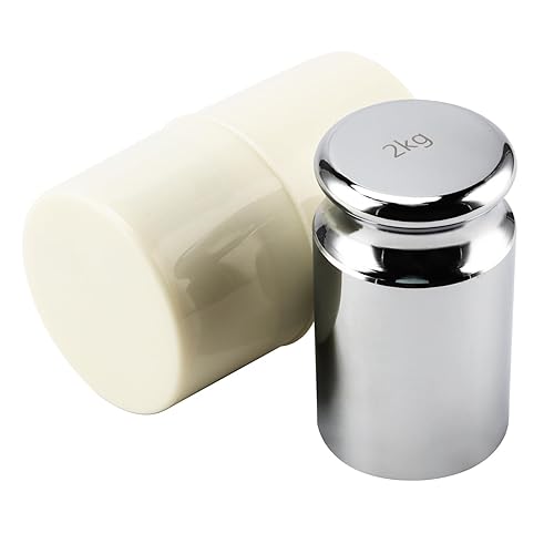 2PCS 2000g Calibration Weights, High Precision Chrome Scale Calibration Weight M1 for Digital Scale - Poueer