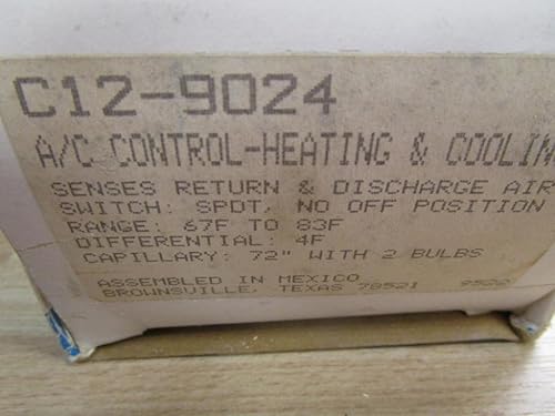 RANCO C12-9024 67-83F, Discharge AIR, NO Off Position, Return Sensor, SPDT - Poueer