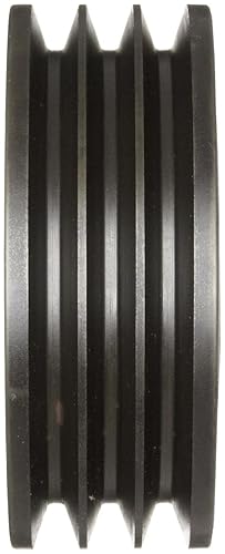 Martin 3 3V 412 SH Hi-Cap QD Sheave, 3V Belt Section, 3 Grooves, SH Bushing required, Class 30 Gray Cast Iron, 4.12' OD, 6022 max rpm, 4.07' Pitch Diameter - Poueer