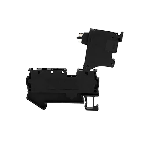 10Pcs ST 4-HESI Black 5X20 Fuse Holder with Disconnect Lever Spring Fuse Terminal Block DIN Rail Connector ST4-HESI(Without Fuse) - Poueer