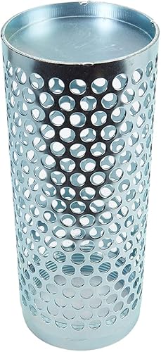 Steel 3' NPSH Thin Barrel Suction Strainer - Poueer
