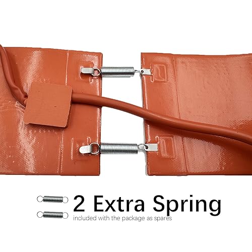 5 Gallon Drum Heater Band for Grease Kegs, Honey Drums & Water Buckets –120V 800W with Twist Temperature Controller (86°F to 302°F) - Poueer