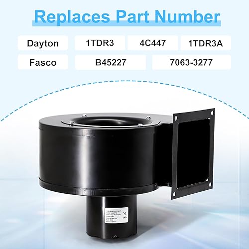 Advice Draft Fan Blower Motor for Dayton 1TDR3 4C447, Replacement for Fasco B45227 Blower Motor & Fasco B45227 Centrifugal Blower & Fasco 7063-3277 Blower - Poueer