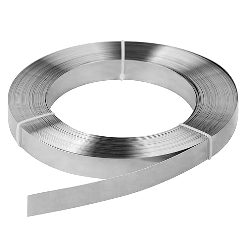 304 Stainless Steel Strapping Band Coil - 3/4' x 95' Roll, Packing Tensioner Strap - Poueer