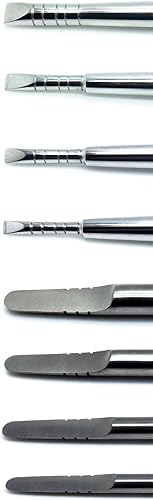 Dental Chisels 8 Pieces Ridge Standard Implant Bone Splitting Periodontal Extracting Instruments - Poueer
