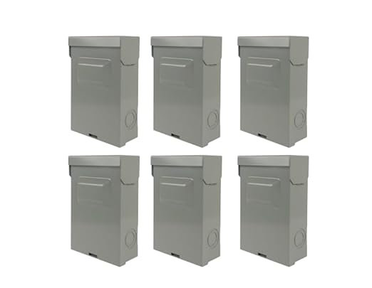 Masfrio PDBX-60AN 6 Pack AC Disconnect Box 60A 240V Non-Fused,Pull-Out Disconnect Switch - Poueer