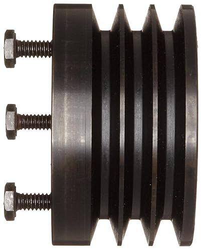 Martin 3 3V 412 SH Hi-Cap QD Sheave, 3V Belt Section, 3 Grooves, SH Bushing required, Class 30 Gray Cast Iron, 4.12' OD, 6022 max rpm, 4.07' Pitch Diameter - Poueer