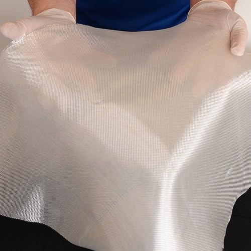 Premium Fiberglass Cloth 6 oz x 50' Wide x 25 Yards - Ideal for Pool, Automotive, Boat, Surfboard Repairs, General Purpose, Compatible with Epoxy, Polyester, Vinyl Ester Resins, 312.50 sq. ft. - Poueer
