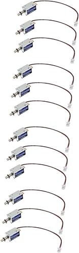 3pcs Push Pull Type Solenoid Electromagnet Linear Motion Open Frame Dc Electromagnet with Plunger Spring Return for Vending Machines Household Appliances and Transport Equipment - Poueer