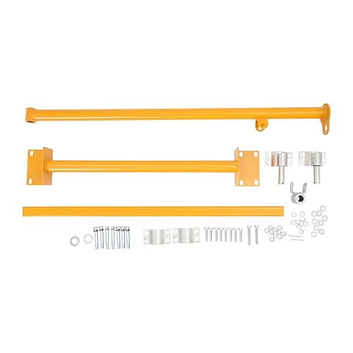 Wall Mount Jib Crane, 440lbs Capacity Wall Mount Hoist Bracket, 180° Swing Alloy Steel Heavy Duty Crane Support Arm Swing Arm Crane Bracket (Red) - Poueer