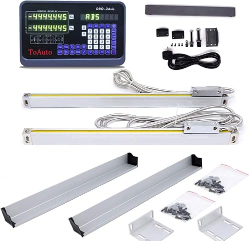 6' 24' 2 Axis Digital Readout DRO Display 5um Precision Linear Scale Encoder 150mm 600mm for CNC Wire Milling Cutting Machine - Poueer