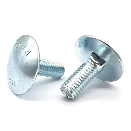 (15 Pieces) 3/8'-16x1-1/2' Grade A307 Step Bolts Zinc - Poueer