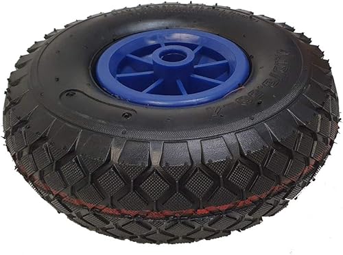 260 mm Replacement Pneumatic Rubber/Plastic Wheel for Jockey Wheels Tyre Width 70 mm, Diameter 260 mm, 136 kg Max, Static Load - Poueer