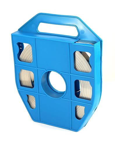 QWORK Band Strapping Coil, 1 Pack Stainless Steel Anti-Rust Strapping Band, 3/4' Width X 0.030' Thickness, 100-foot Roll in Blue Tote Bag, Bright Annealed Belt - Poueer