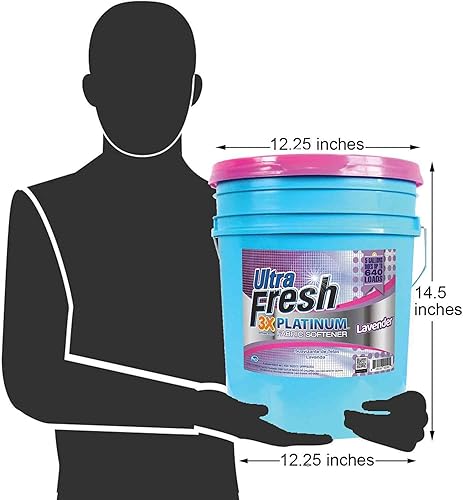 Ultra Fresh Platinum Fabric Softener Up to 640 Loads, Tropical Escape, 5 Gallon - Poueer