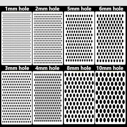 High Purity Titanium Perforated Wire mesh, Aperture 3mm Hole spacing 2mm Thickness 1mm 100×200mm, Suitable for Chemical Industry, Batteries, Precision Stamping Titanium Plate, etc. - Poueer