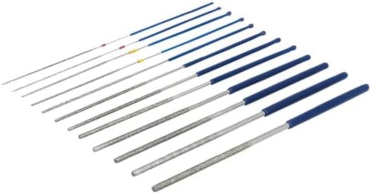 Laser 8645 Micro Round Diamond Coated File Set 12pc - Poueer