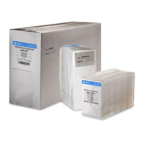 Cytiva 7701-1651 UNIPLATE Square Well Flat Bottom Collection and Analysis Microplate, 96-Well, 650 µL, Polystyrene (Pack of 50) - Poueer