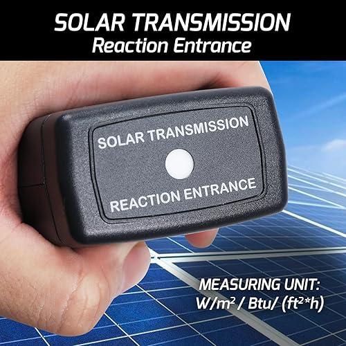 Digital Solar Power Meter BTU W/M2 Tester Handheld Portable - Poueer