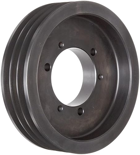 Martin 3 3V 412 SH Hi-Cap QD Sheave, 3V Belt Section, 3 Grooves, SH Bushing required, Class 30 Gray Cast Iron, 4.12' OD, 6022 max rpm, 4.07' Pitch Diameter - Poueer