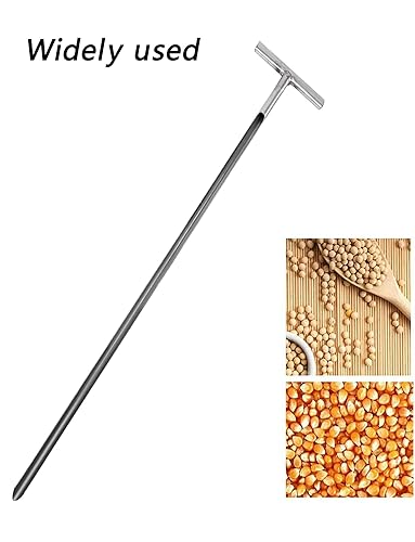 Grain Sampling Probe - Stainless Steel Sampler Soil Test Kits Soil Probes Tool for Granule and Solid Sack Bag Sampling(2.8cm,150cm) - Poueer
