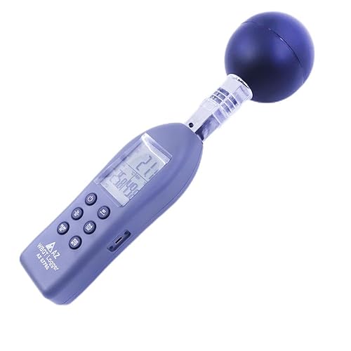 AZ87786 Handheld WBGT Data Logger Wet Bulb Globe Temperature Meter WBGT Meter with Data Logger - Poueer