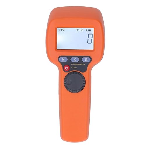 LED Stroboscope, Digital Handheld Stroboscope, 6099999 RPM Tach Tester, PortableRechargeable Non Strobe Tachometer with 0.001, Tachometers - Poueer